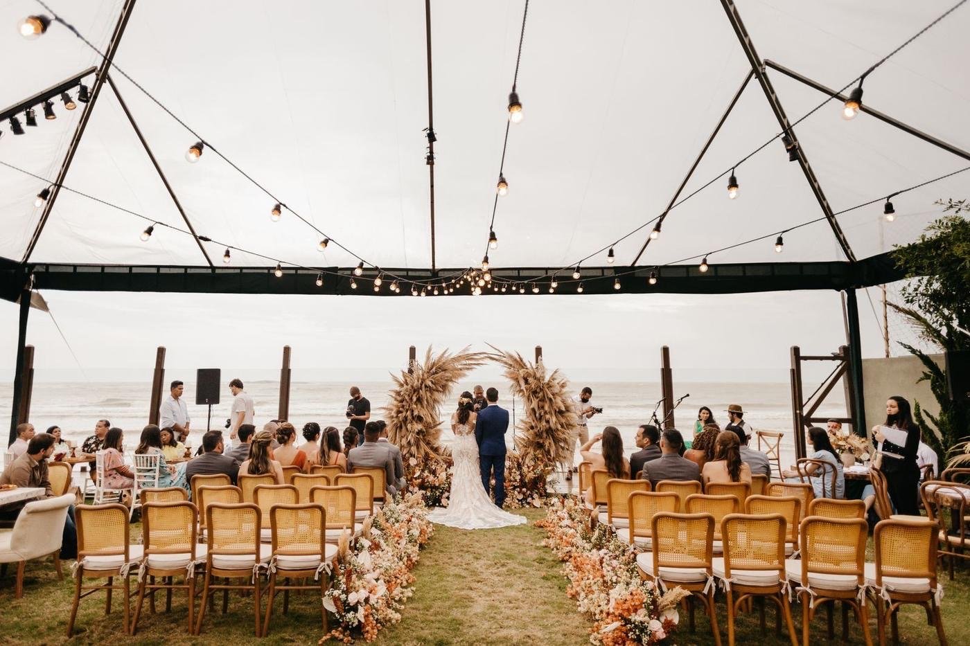 Wedding reception table used to illustrate venue costs